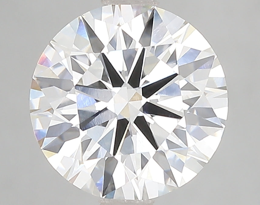 3.05 Carat Round Lab Diamond with  Cut Diamond in 14KT  view 1
