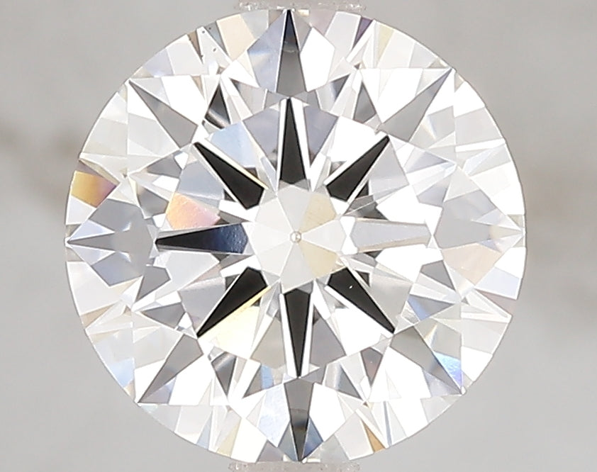 3.01 Carat Round Lab Diamond with  Cut Diamond in 14KT  view 1
