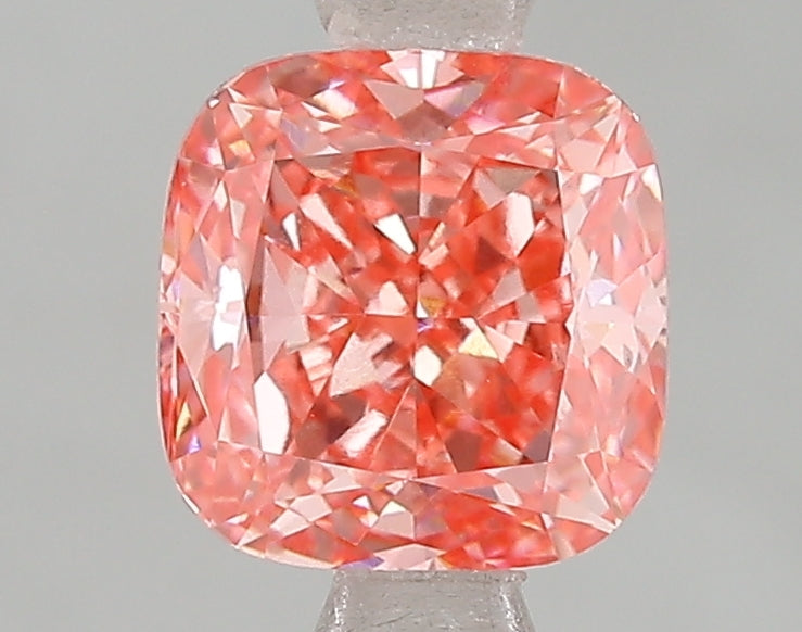 1.5 Carat Cushion Lab Diamond with  Cut Diamond in 14KT  view 1
