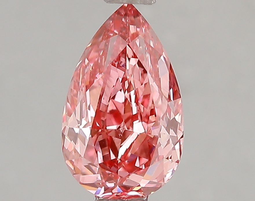 1.53 Carat Pear Lab Diamond with  Cut Diamond in 14KT  view 1
