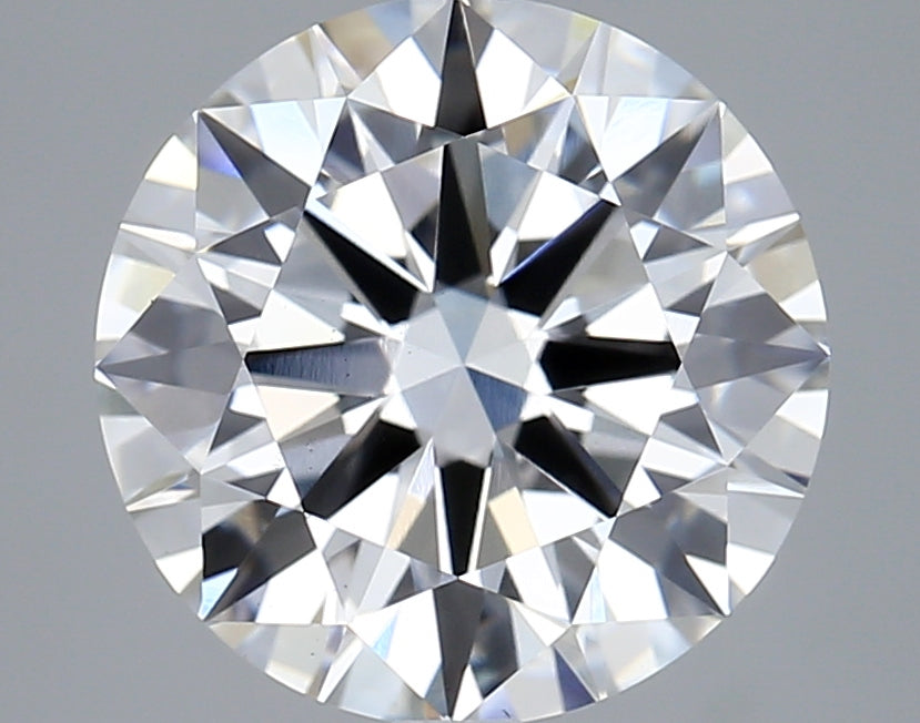 4.04 Carat Round Lab Diamond with  Cut Diamond in 14KT  view 1
