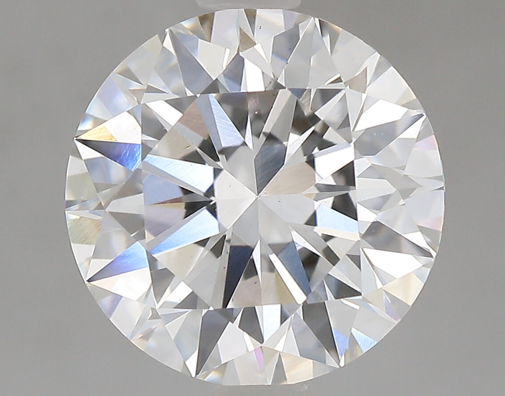 2.04 Carat Round Lab Diamond with  Cut Diamond in 14KT  view 1
