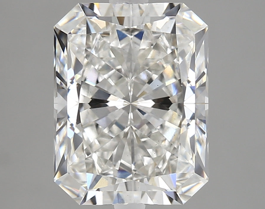 3.03 Carat Radiant Lab Diamond with  Cut Diamond in 14KT  view 1
