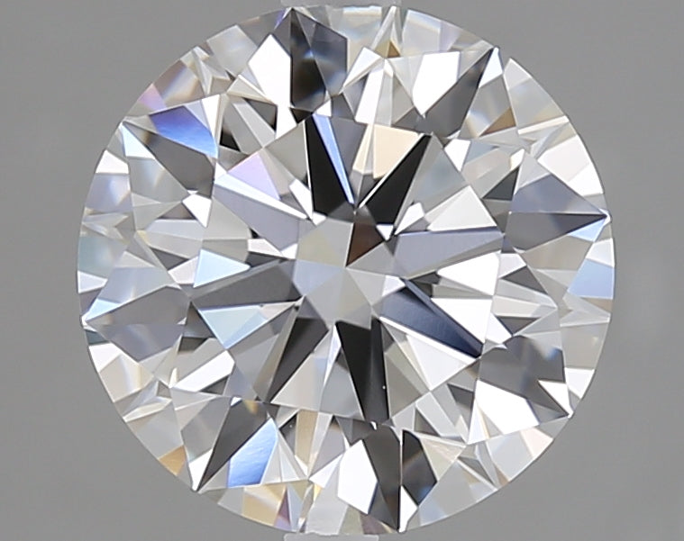 3.01 Carat Round Lab Diamond with  Cut Diamond in 14KT  view 1

