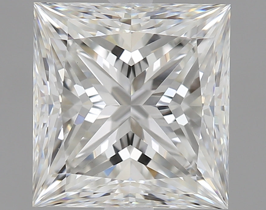 2.03 Carat Princess Lab Diamond with  Cut Diamond in 14KT  view 1
