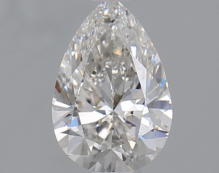 1.0 Carat Pear Lab Diamond & 1.01 Carat Pear Lab Diamond with  Cut Diamond in 14KT  view 1
