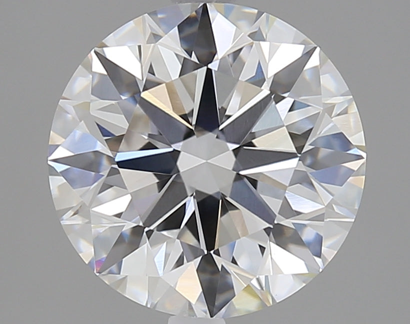 3.02 Carat Round Lab Diamond with  Cut Diamond in 14KT  view 1
