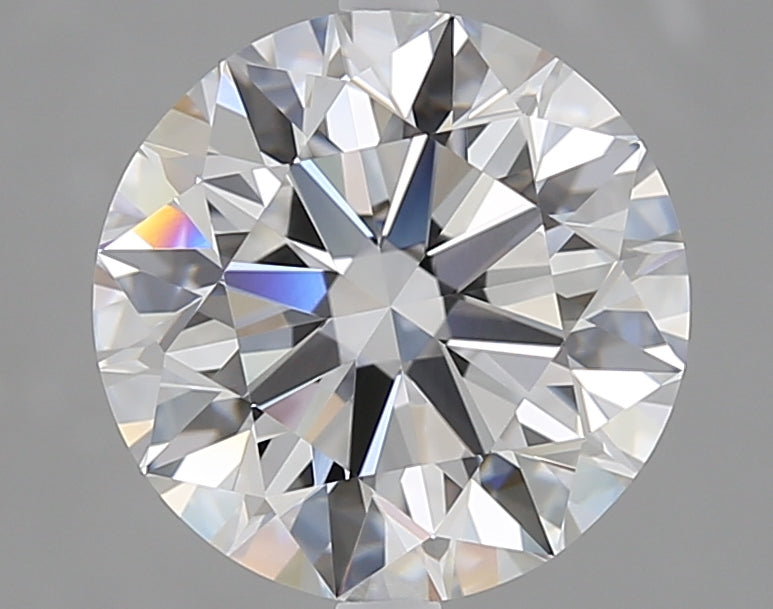 4.01 Carat Round Lab Diamond with  Cut Diamond in 14KT  view 1
