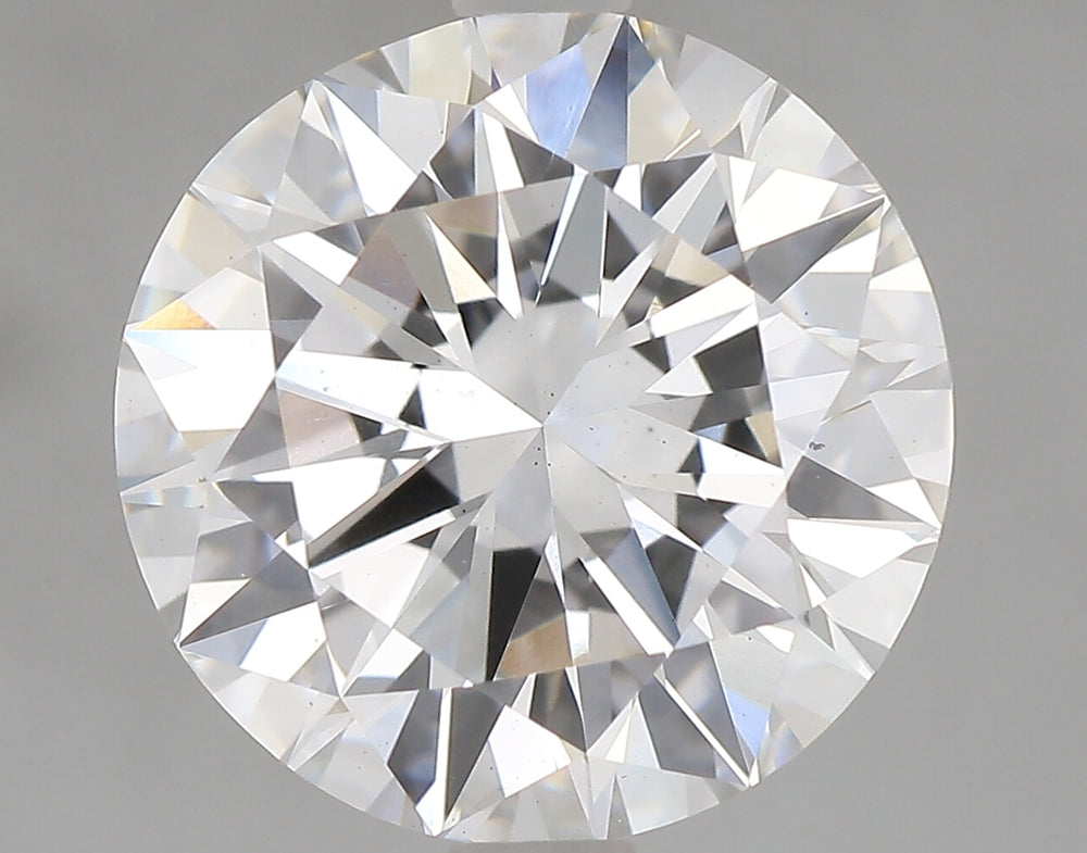 3.0 Carat Round Lab Diamond with  Cut Diamond in 14KT  view 1
