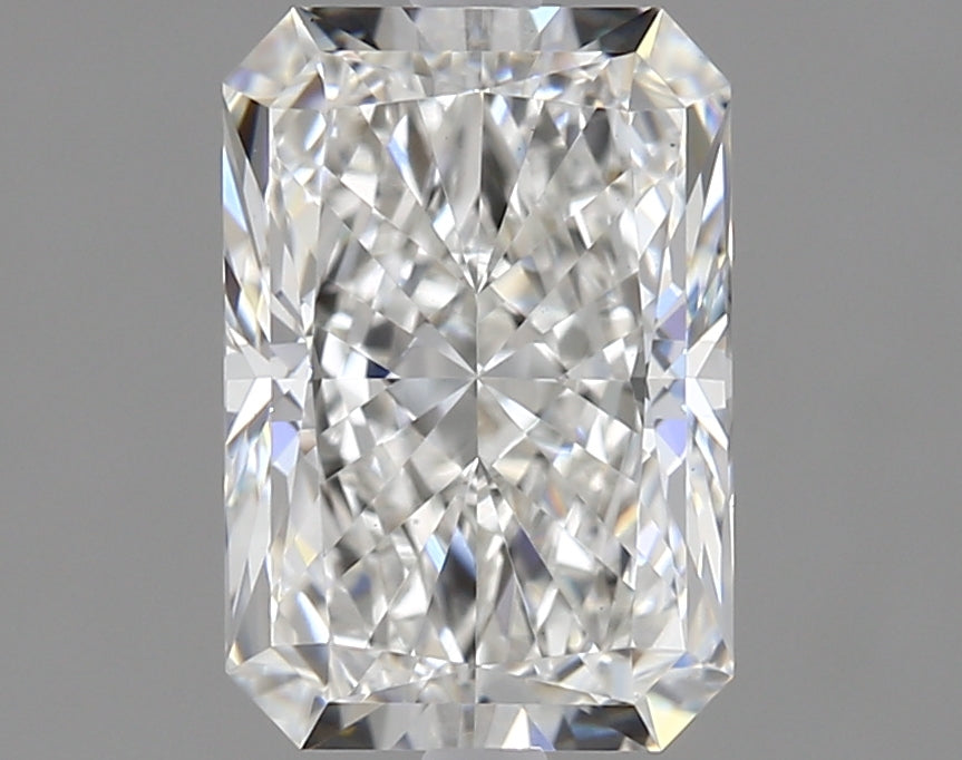 1.52 Carat Radiant Lab Diamond with  Cut Diamond in 14KT  view 1
