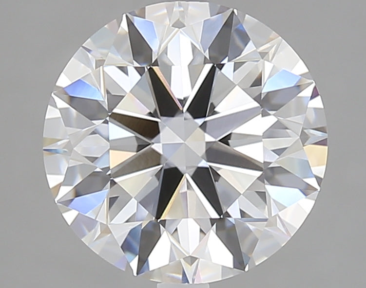 3.02 Carat Round Lab Diamond with  Cut Diamond in 14KT  view 1
