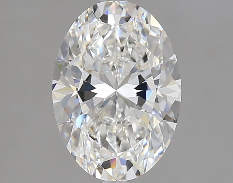 2.06 Carat Oval Lab Diamond with  Cut Diamond in 14KT  view 1
