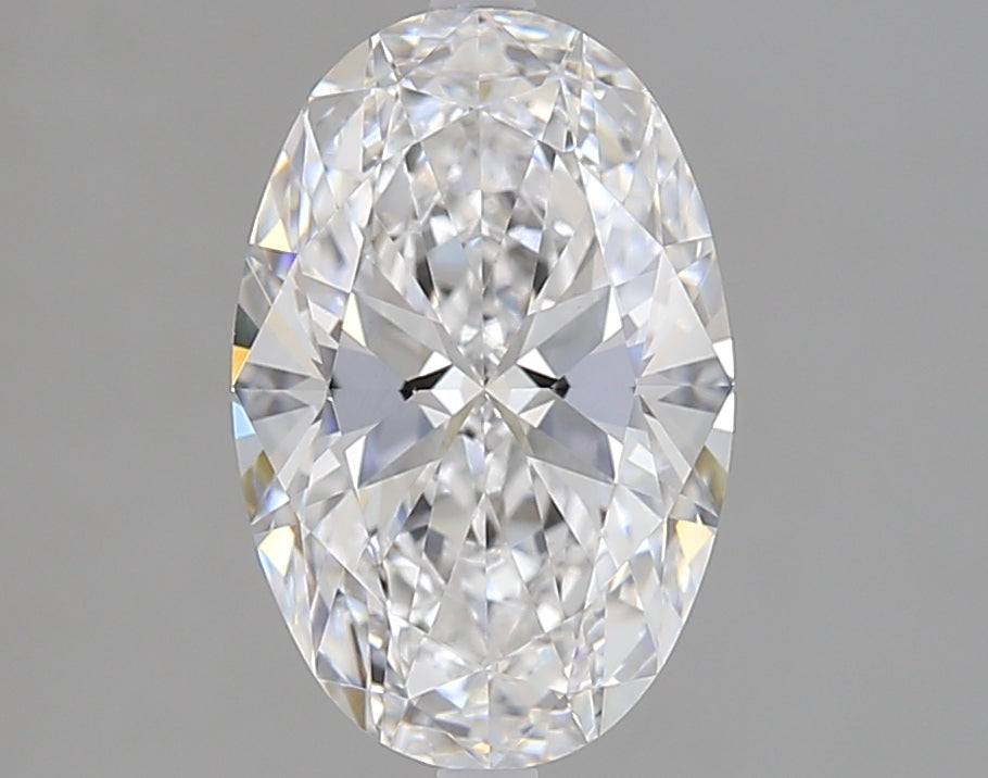 2.0 Carat Oval Lab Diamond with  Cut Diamond in 14KT  view 1
