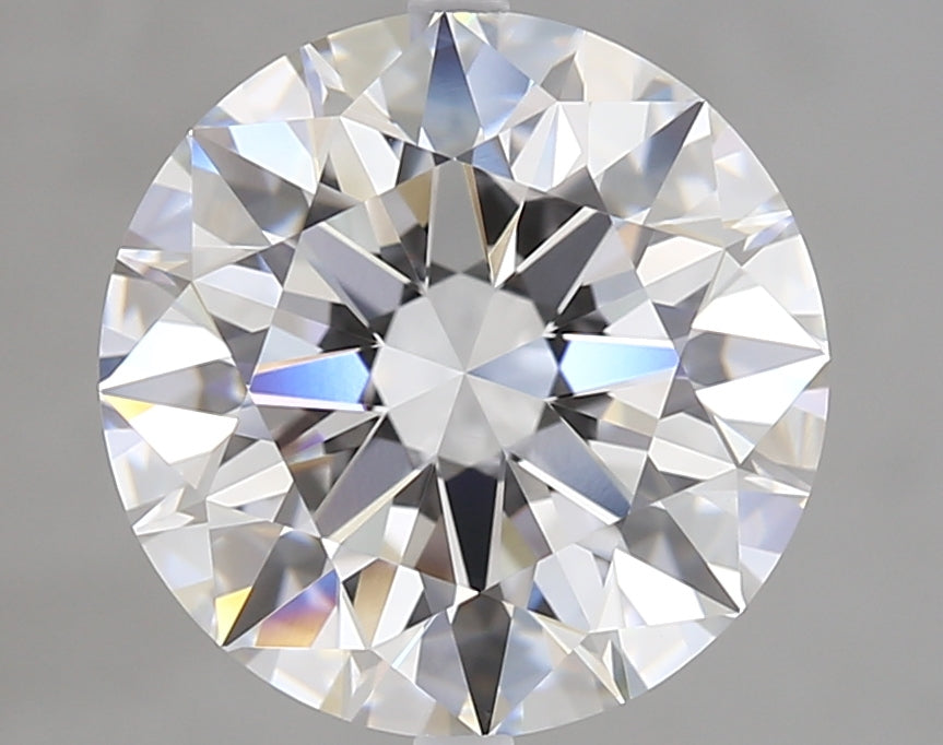 4.02 Carat Round Lab Diamond with  Cut Diamond in 14KT  view 1
