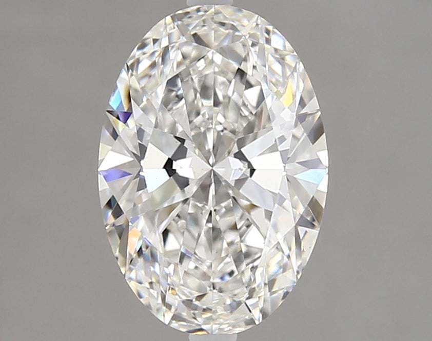 1.62 Carat Oval Lab Diamond with  Cut Diamond in 14KT  view 1
