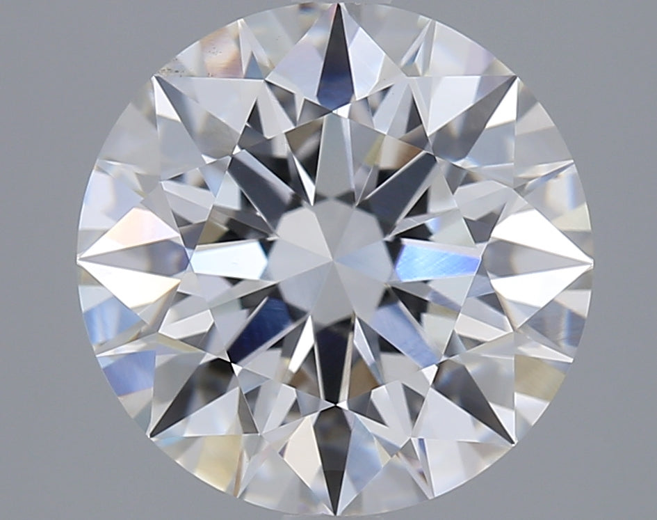 3.0 Carat Round Lab Diamond with  Cut Diamond in 14KT  view 1
