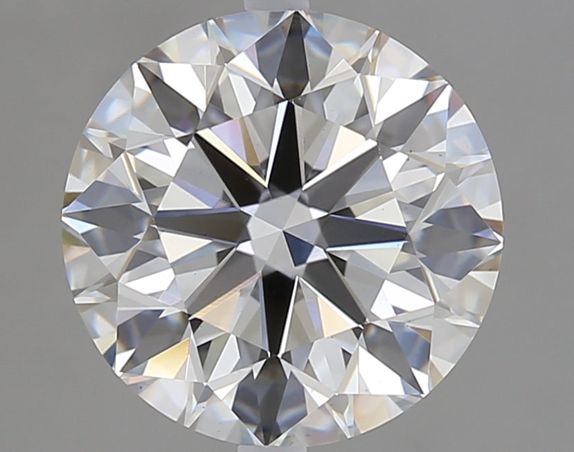 3.01 Carat Round Lab Diamond with  Cut Diamond in 14KT  view 1
