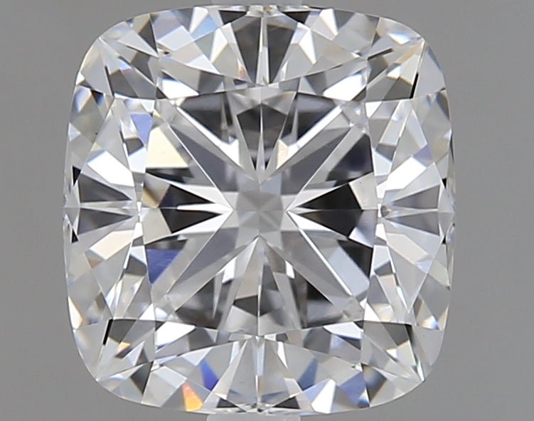 1.5 Carat Cushion Lab Diamond with  Cut Diamond in 14KT  view 1
