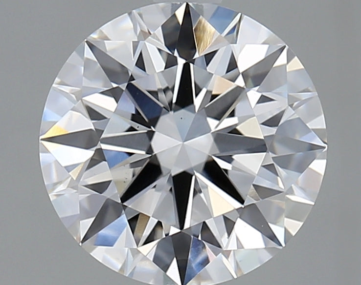 2.05 Carat Round Lab Diamond with  Cut Diamond in 14KT  view 1
