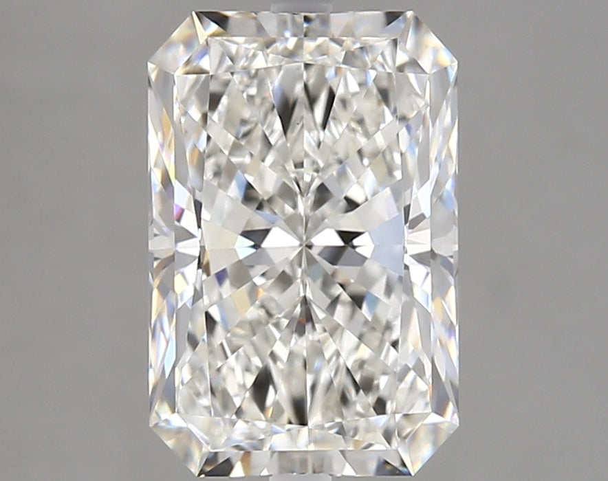 3.05 Carat Radiant Lab Diamond with  Cut Diamond in 14KT  view 1
