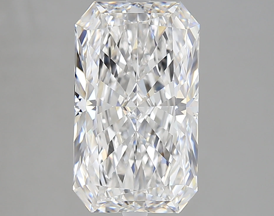 3.54 Carat Radiant Lab Diamond with  Cut Diamond in 14KT  view 1
