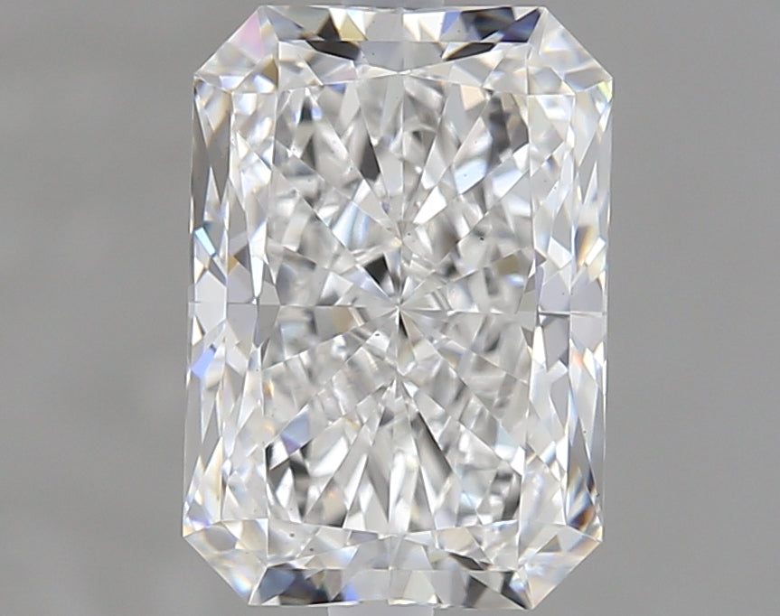 1.5 Carat Radiant Lab Diamond with  Cut Diamond in 14KT  view 1
