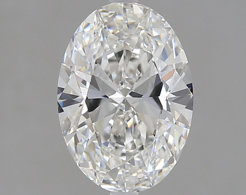 1.52 Carat Oval Lab Diamond with  Cut Diamond in 14KT  view 1
