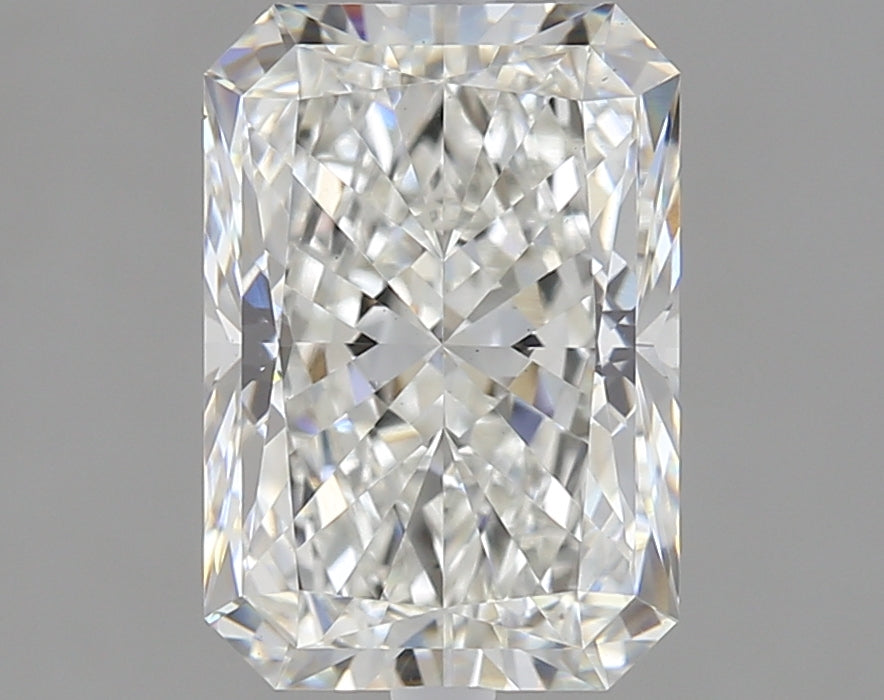 2.05 Carat Radiant Lab Diamond with  Cut Diamond in 14KT  view 1
