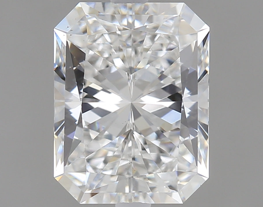 1.5 Carat Radiant Lab Diamond with  Cut Diamond in 14KT  view 1
