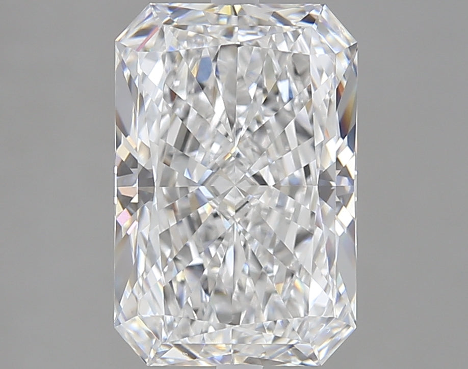 3.0 Carat Radiant Lab Diamond with  Cut Diamond in 14KT  view 1
