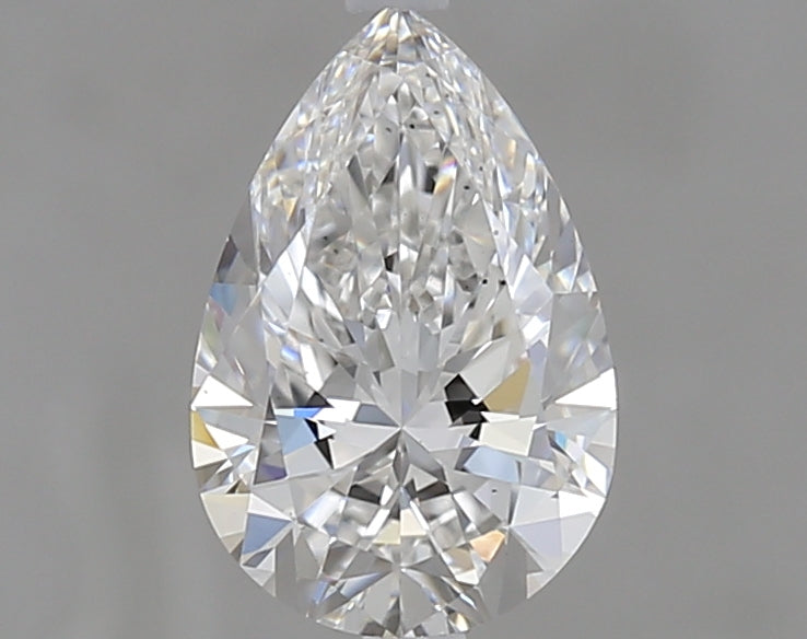 1.0 Carat Pear Lab Diamond with  Cut Diamond in 14KT  view 1

