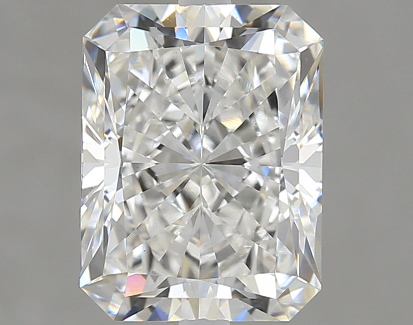 2.02 Carat Radiant Lab Diamond with  Cut Diamond in 14KT  view 1
