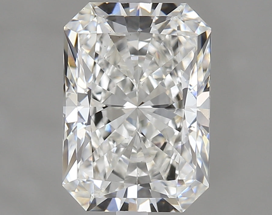 2.01 Carat Radiant Lab Diamond with  Cut Diamond in 14KT  view 1
