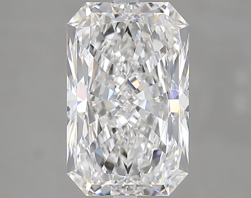 3.03 Carat Radiant Lab Diamond with  Cut Diamond in 14KT  view 1
