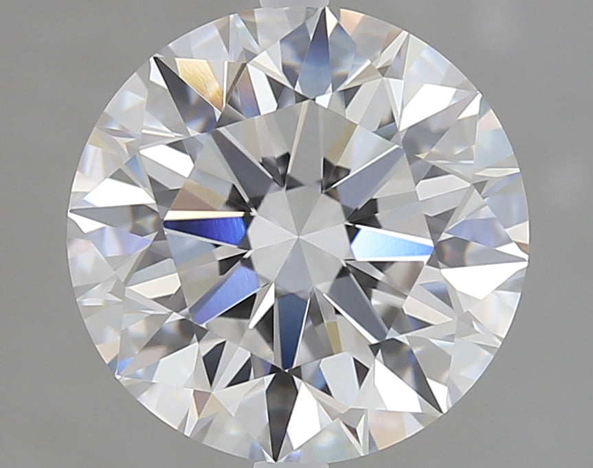 3.13 Carat Round Lab Diamond with  Cut Diamond in 14KT  view 1
