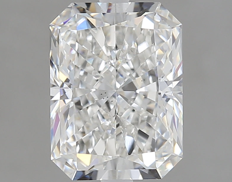 2.01 Carat Radiant Lab Diamond with  Cut Diamond in 14KT  view 1
