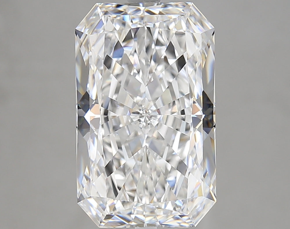 5.05 Carat Radiant Lab Diamond with  Cut Diamond in 14KT  view 1
