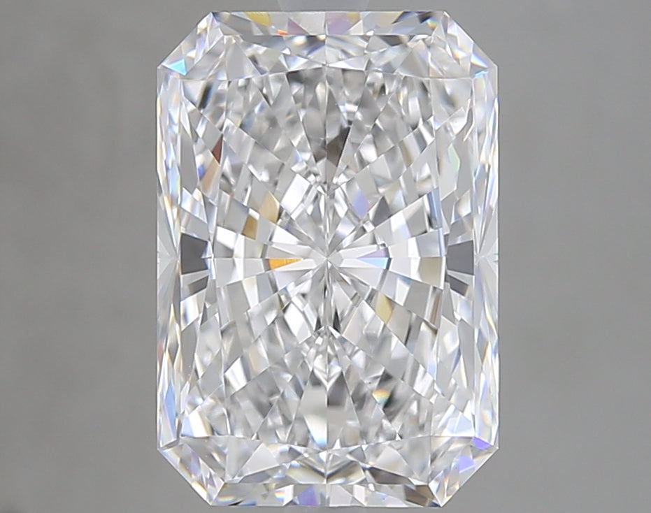 5.02 Carat Radiant Lab Diamond with  Cut Diamond in 14KT  view 1
