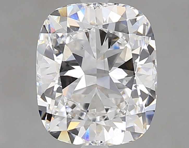 3.0 Carat Cushion Lab Diamond with  Cut Diamond in 14KT  view 1
