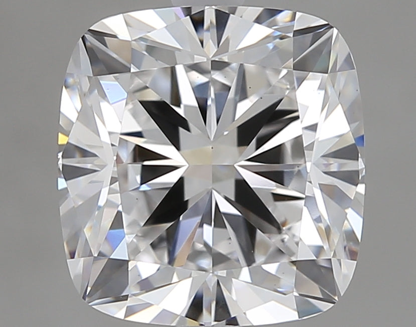 3.03 Carat Cushion Lab Diamond with  Cut Diamond in 14KT  view 1
