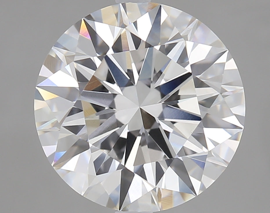 2.95 Carat Round Lab Diamond with  Cut Diamond in 14KT  view 1
