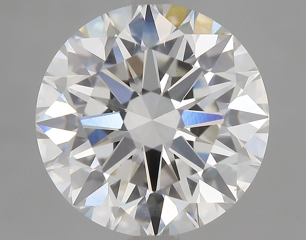 3.03 Carat Round Lab Diamond with  Cut Diamond in 14KT  view 1
