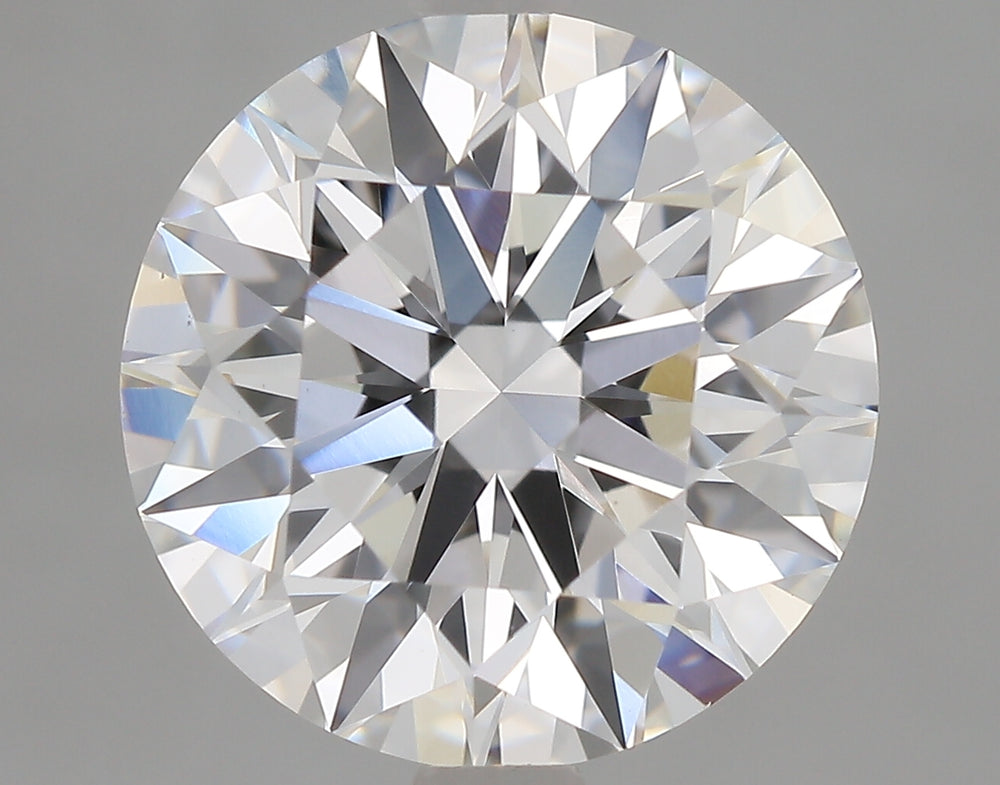 3.11 Carat Round Lab Diamond with  Cut Diamond in 14KT  view 1
