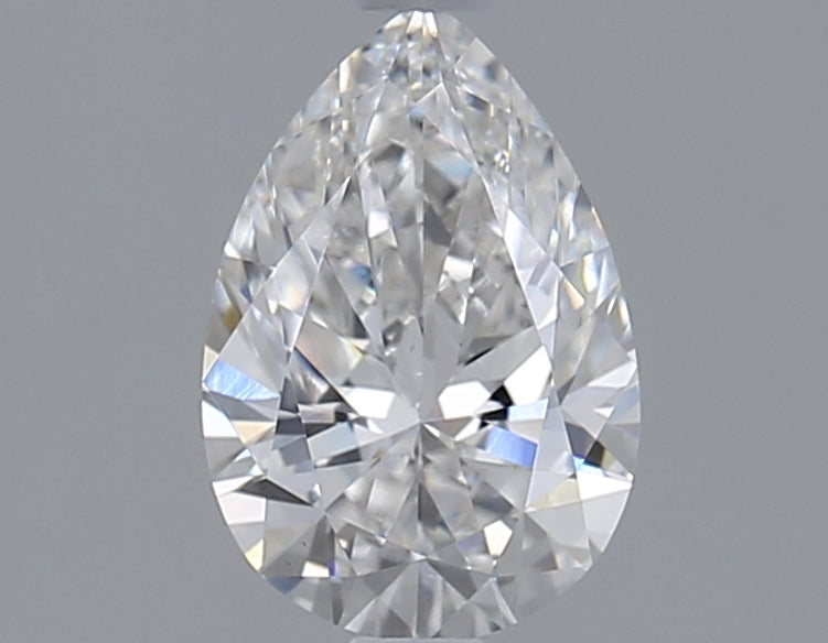1.05 Carat Pear Lab Diamond with  Cut Diamond in 14KT  view 1
