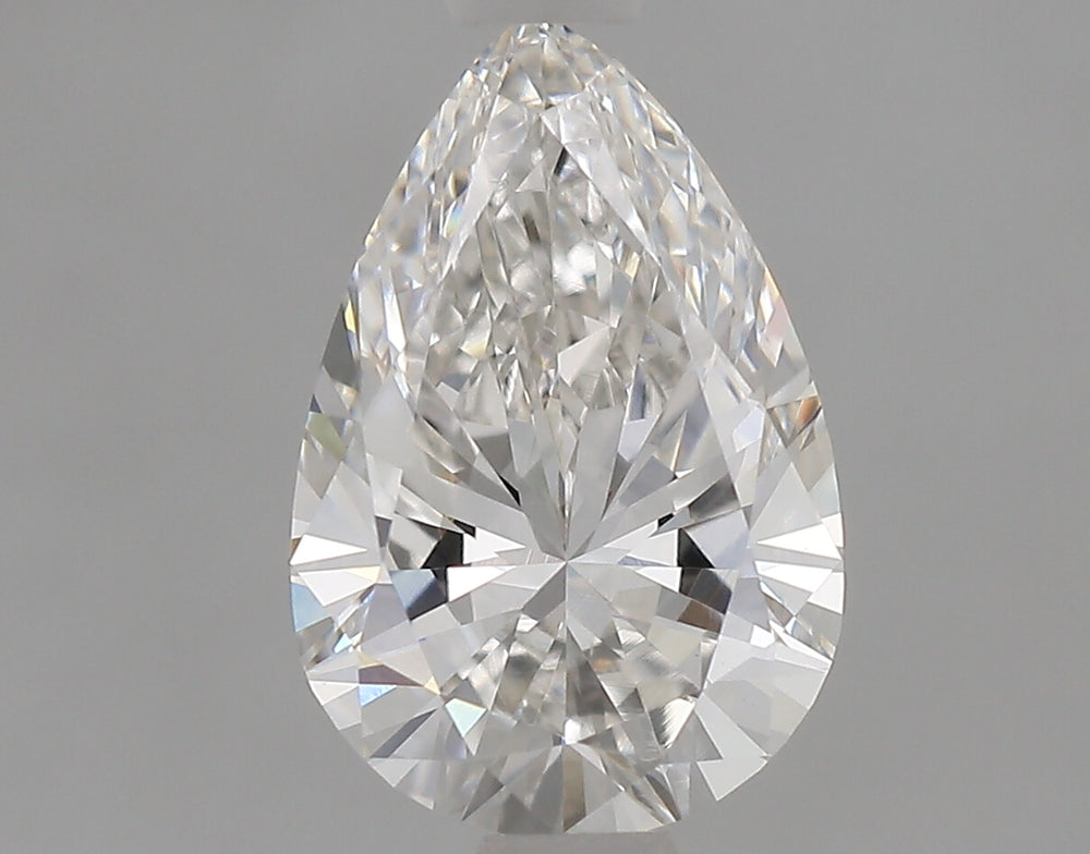 1.05 Carat Pear Lab Diamond with  Cut Diamond in 14KT  view 1
