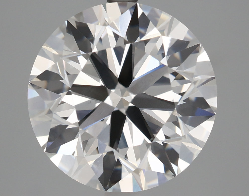 4.58 Carat Round Lab Diamond with  Cut Diamond in 14KT  view 1

