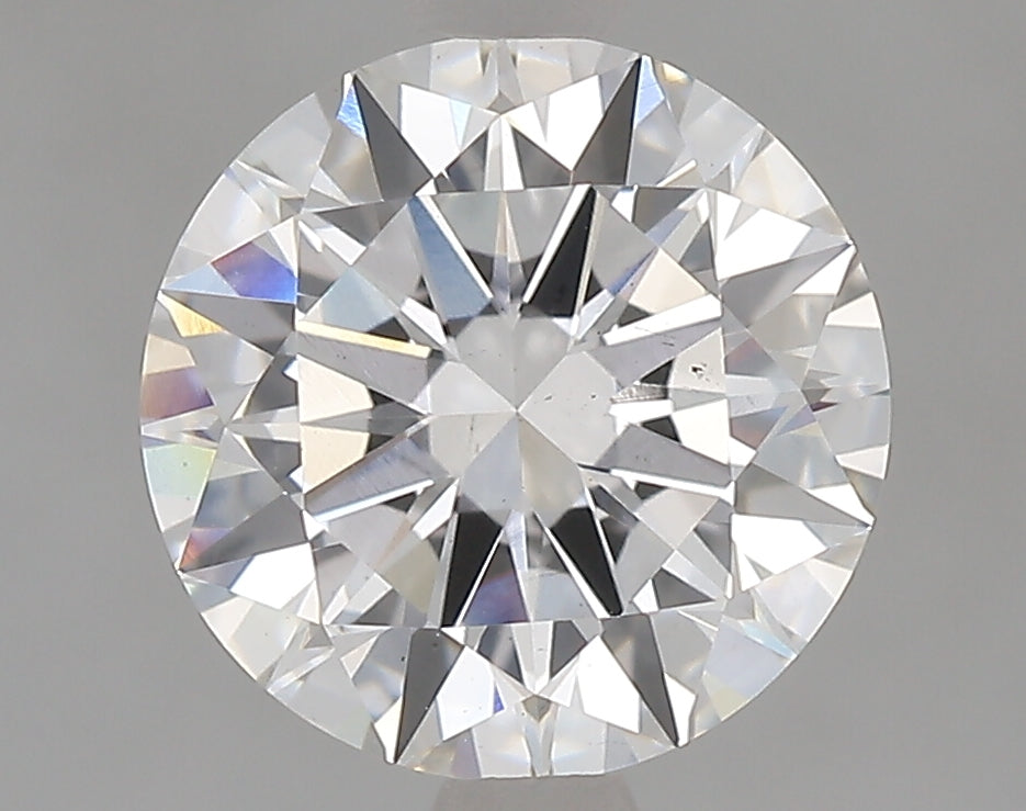 2.01 Carat Round Lab Diamond with  Cut Diamond in 14KT  view 1
