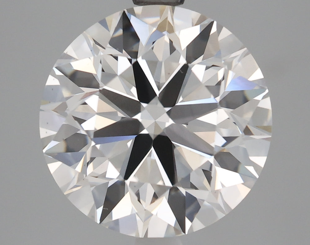 4.0 Carat Round Lab Diamond with  Cut Diamond in 14KT  view 1
