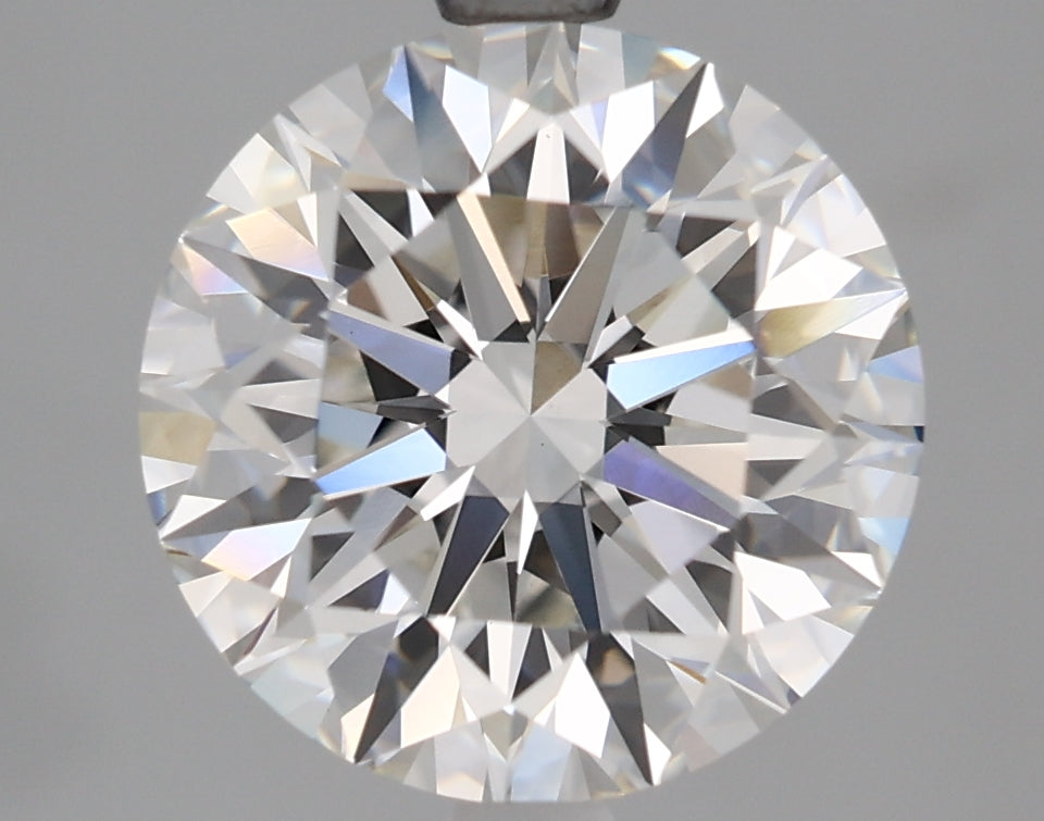 3.53 Carat Round Lab Diamond with  Cut Diamond in 14KT  view 1

