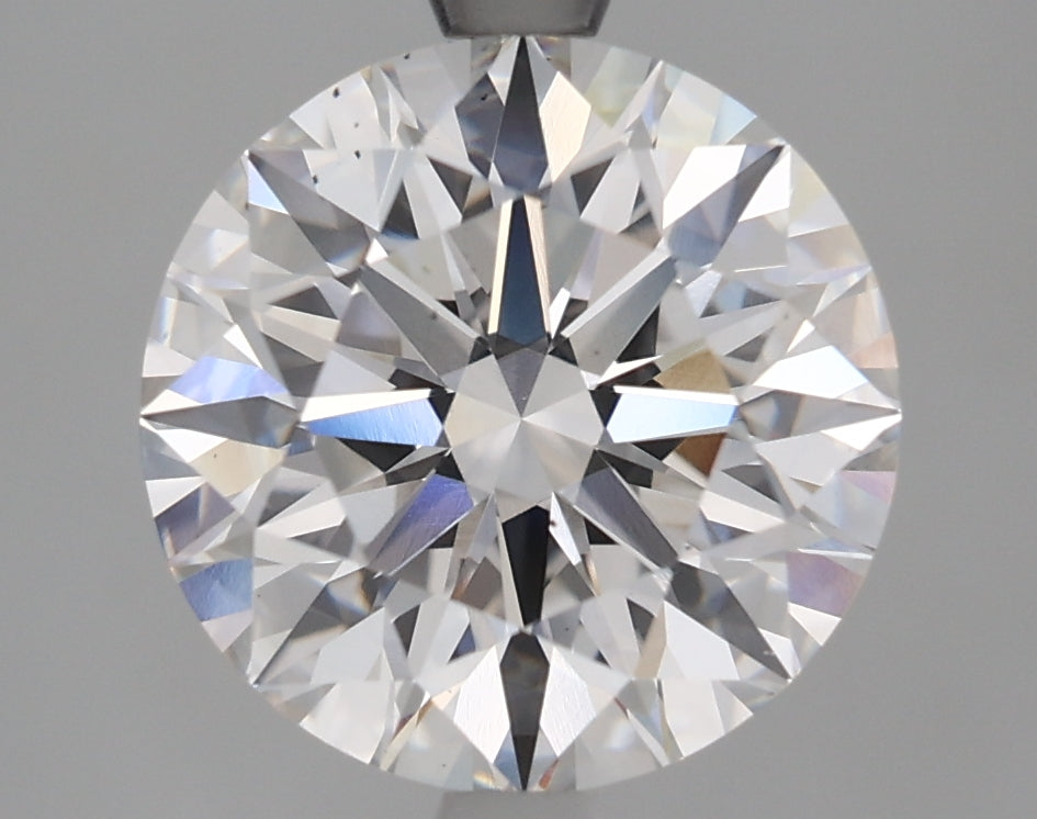 3.09 Carat Round Lab Diamond with  Cut Diamond in 14KT  view 1
